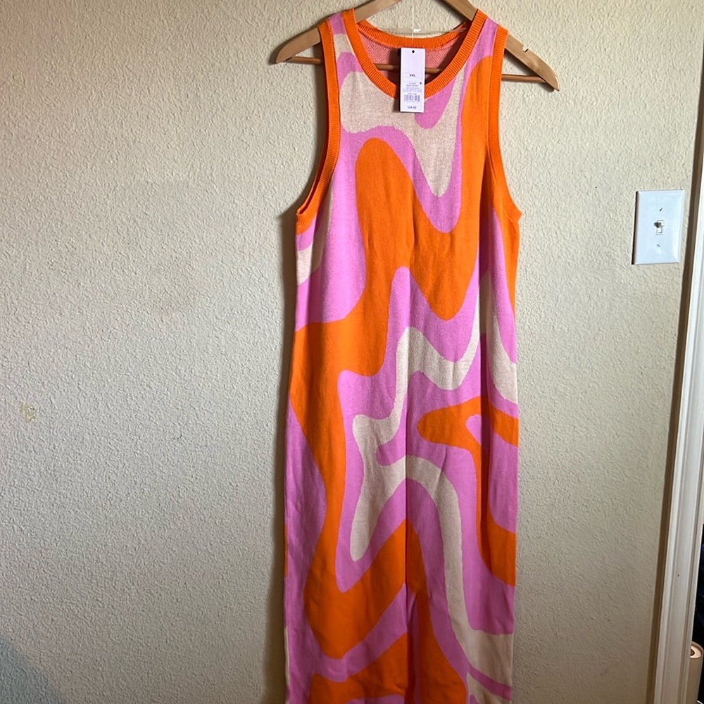 Multicolor knit dress
